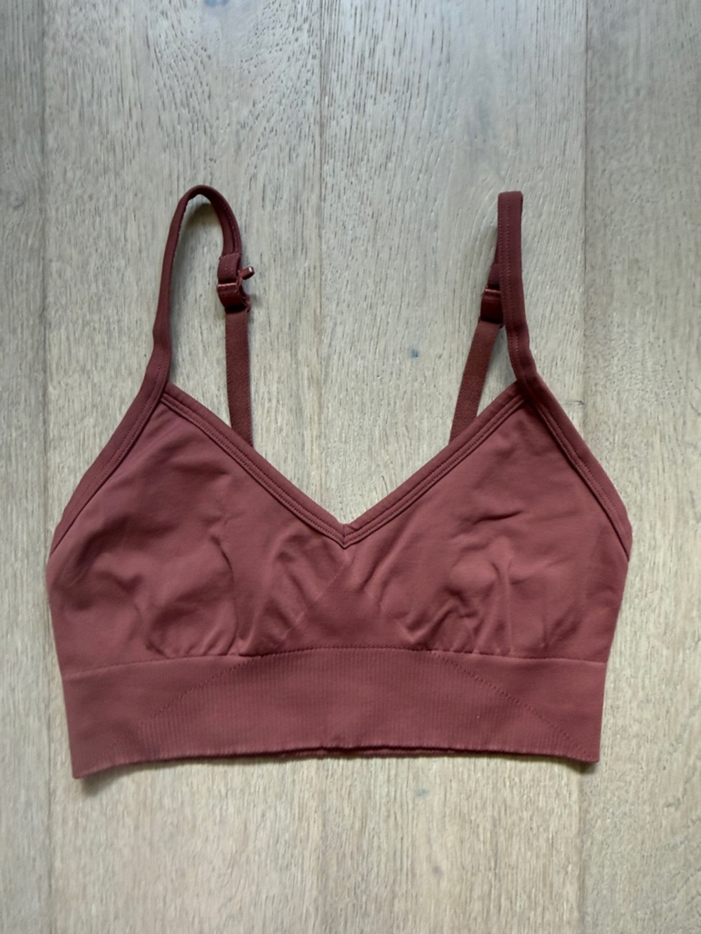 Ebb to Street Bra Brown/Red Size 4 Light Support C/D Lululemon EUC